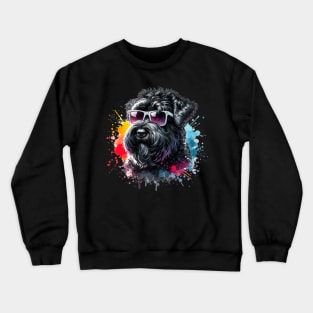 Watercolor Black Russian Terrier Crewneck Sweatshirt